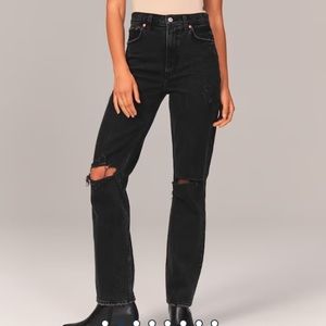 abercrombie 90s straight ultra high rise jeans